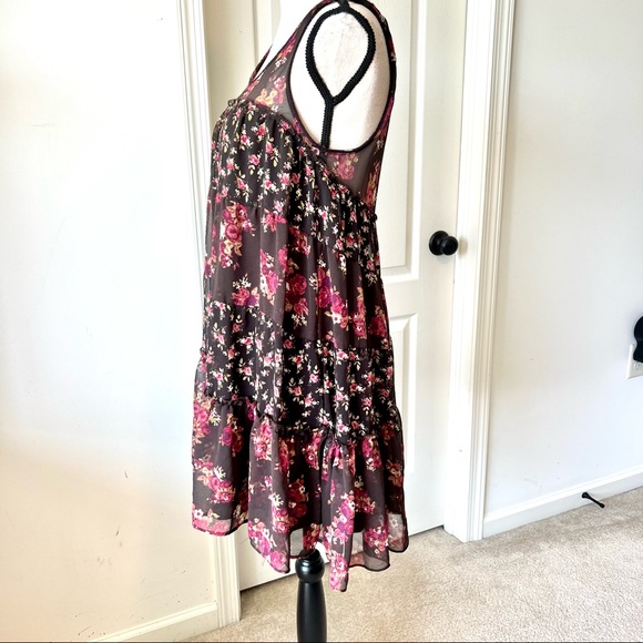 URBAN OUTFITTERS Kimchi Blue Prairie Rose Babydoll Boho Dress—SZ. Small - Picture 7 of 14